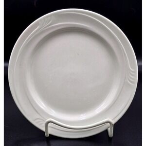 Oneida Espree 9904A White Dinner Plate Elegant Swirl Rim Vintage Hospitality‎